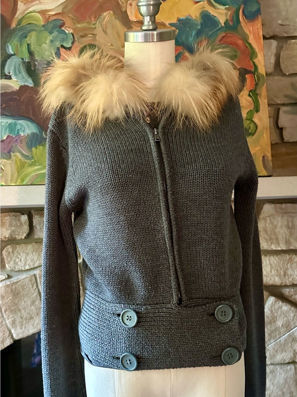 KORS Michael Kors 100 % wool grey hoody